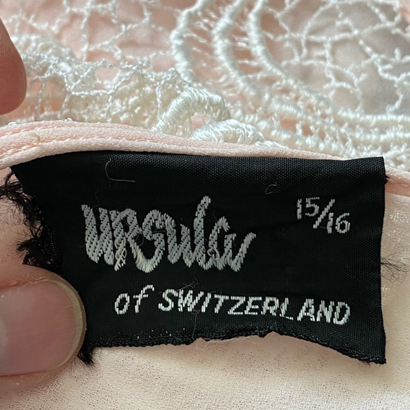 Vintage 80's Ursula of Switzerland Pink  Formal Dress - Picture 4 of 4